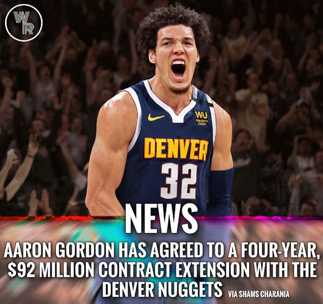 阿隆-戈登4年9200万美金续约掘金!_高清图集_新浪网