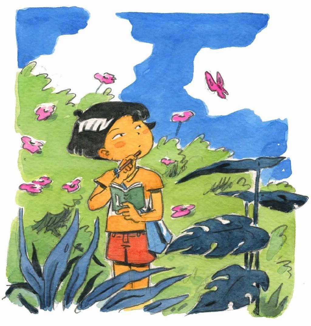 插画师 atelier sento 关于"童年"的水彩手绘