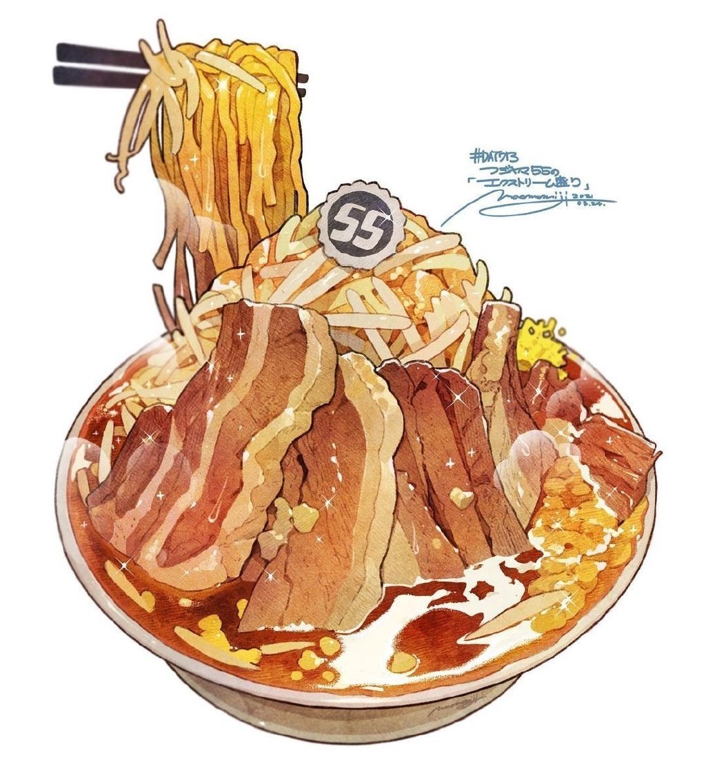 日本插画师もみじ真鱼笔下的美食