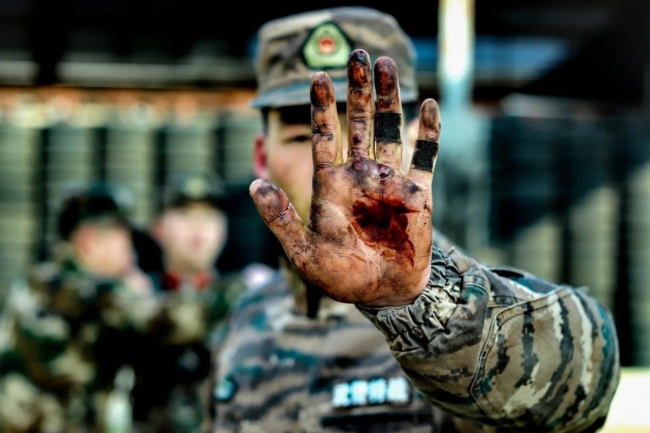 看到流泪.这是中国军人的手,有的是老士官的手_高清图集_新浪网