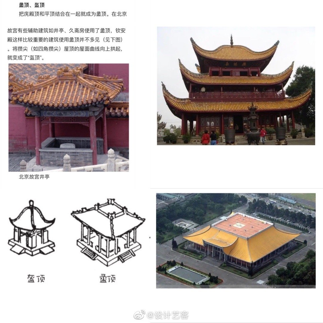 中国古建筑屋顶式样图解，从图示到图片的对照__财经头条