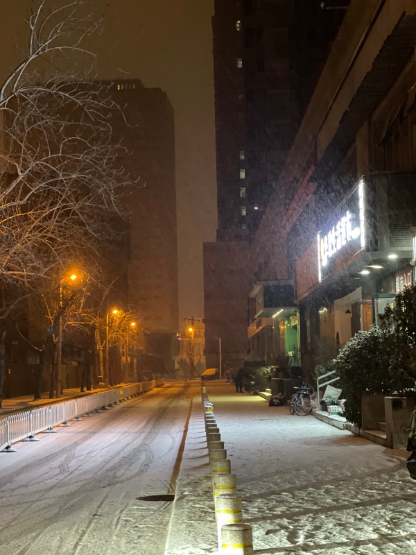 雪飘了一夜昨天最大降雪在这里北京今天还有小雪
