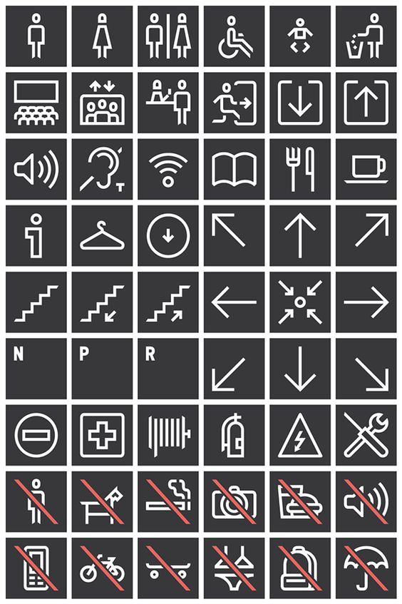 一组导视图标设计参考__财经头条