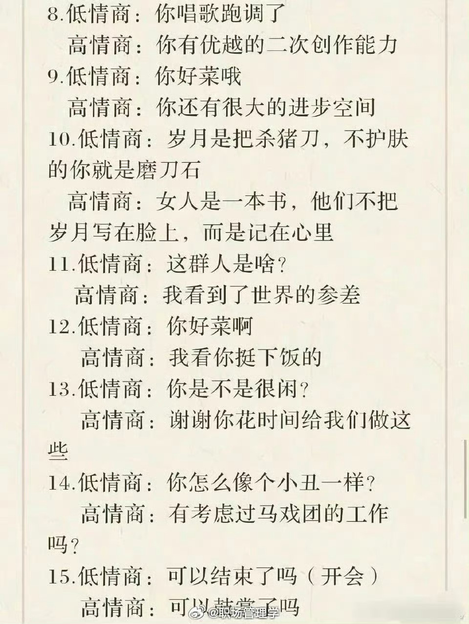 人类废话学:低情商vs高情商|废话|人类|低情商_新浪新闻