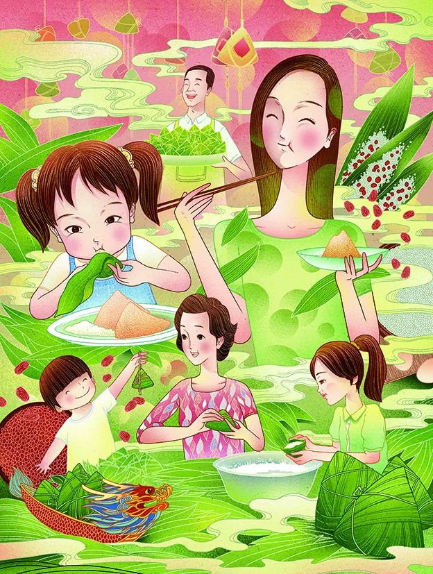 欣赏端午漫画,盘点端午习俗,祝您端午安康|安康|端午节|菖蒲_新浪新闻