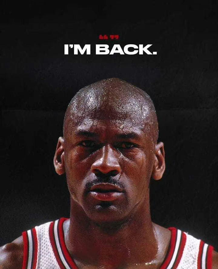 28年前的今天,退役两年的乔丹身穿45号球衣宣布回归……_高清图集