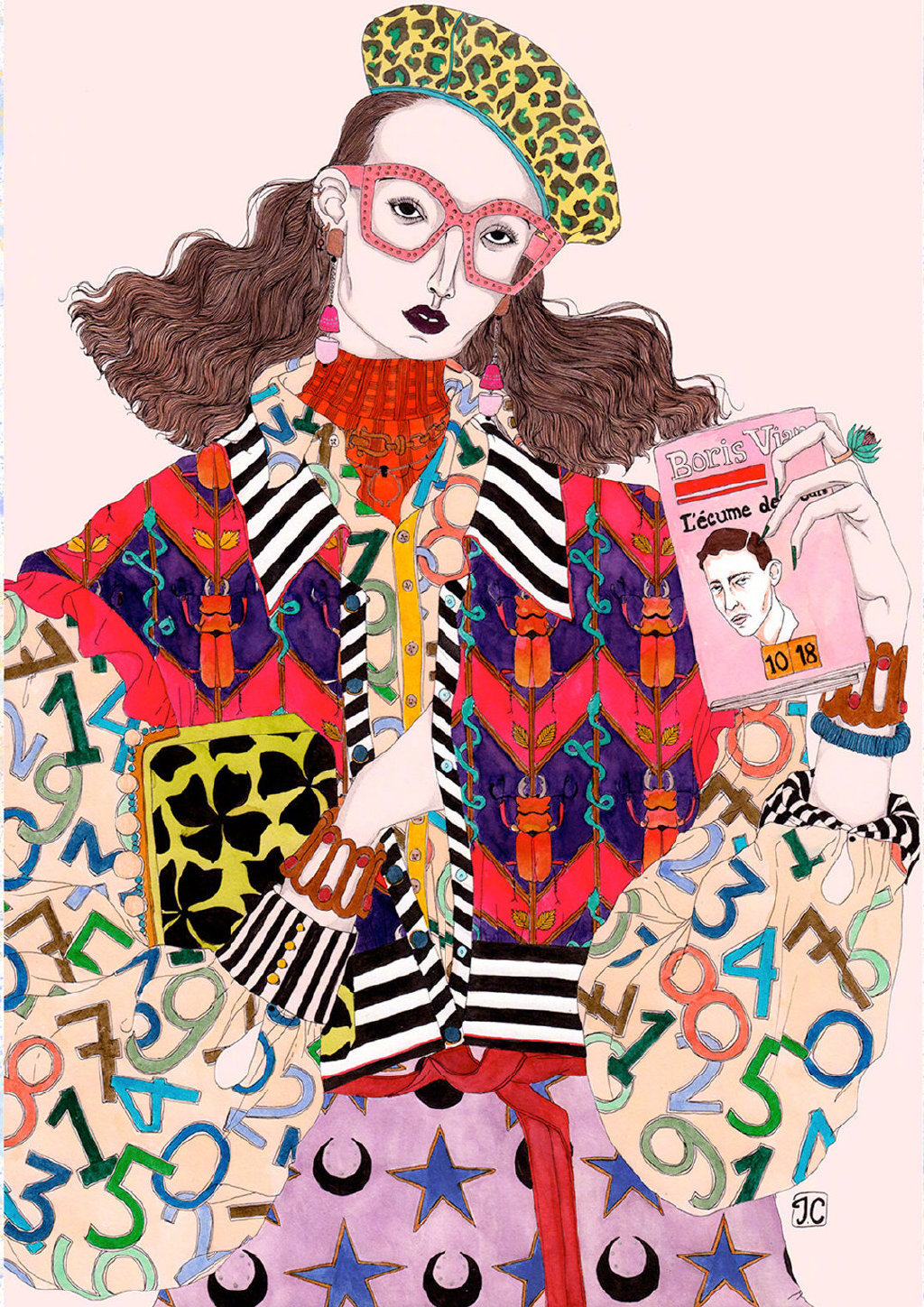 法国插画师 jeremy combot 笔下的潮流人物插画,时尚感十足!