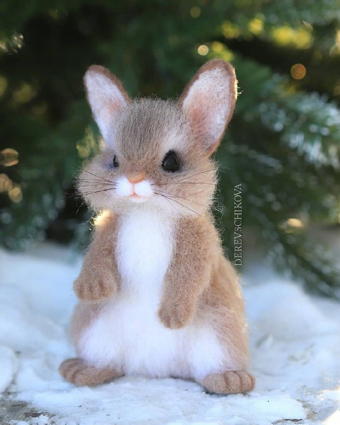 天呐这是我见过最可爱的羊毛毡小动物