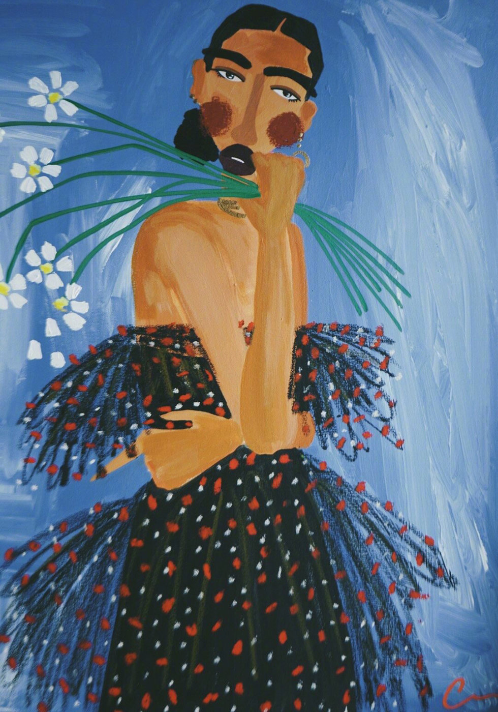 艺术家 cristina martinez 风格独特的人物绘画