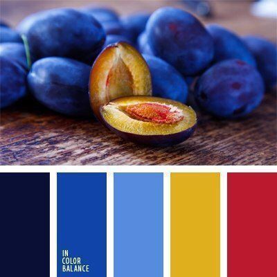 一组蓝色系列配色参考