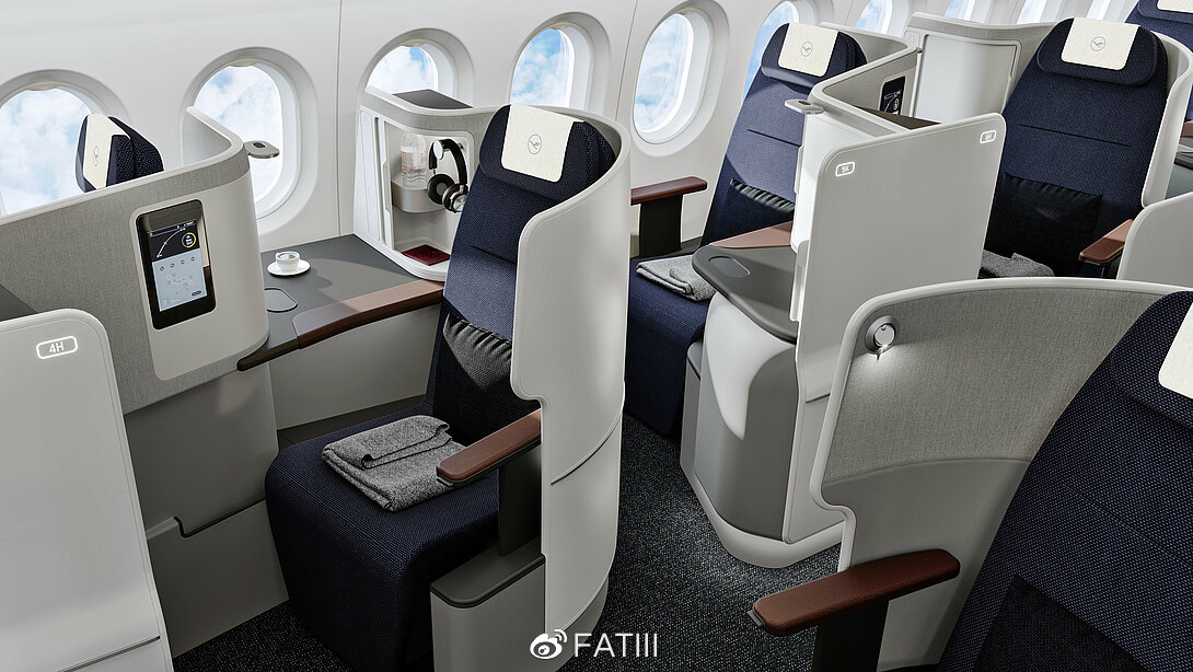 汉莎航空777x商务舱效果图汉莎航空777x商务舱效果图新闻稿中商务舱