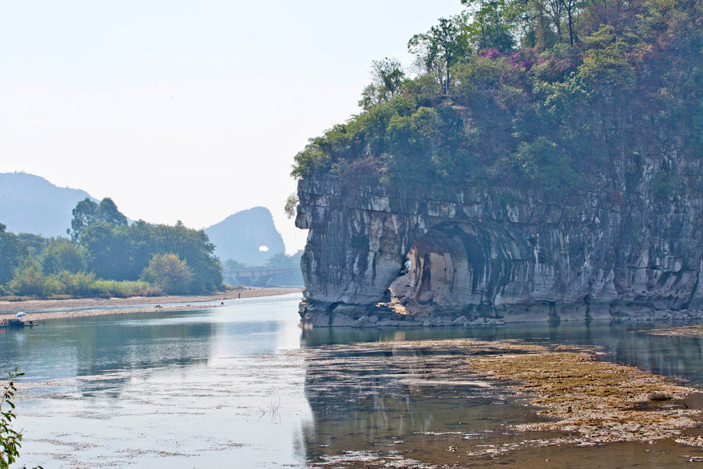 漓江双月,塔山清影,雅致清丽的桂林老八景之一,穿山|塔山|桂林|漓江