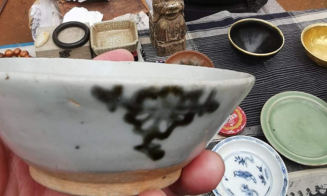 明早期青花梅花纹盏|茶盏|酒盏|等距离|三朵|梅图_新浪新闻