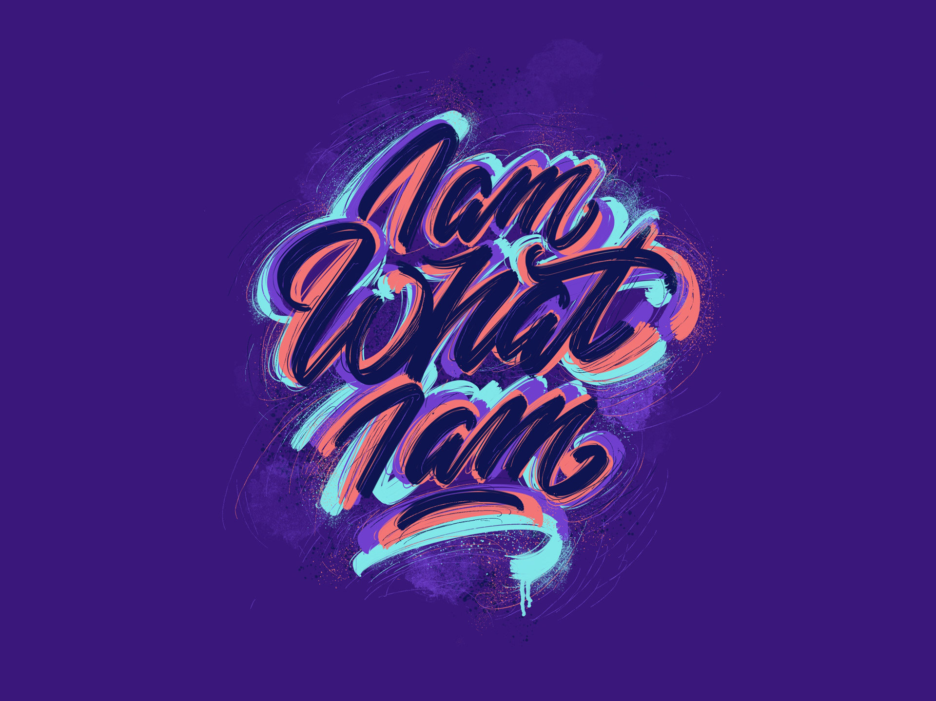 波兰设计师 Jacek Janiczak 优美的手写英文艺术字.