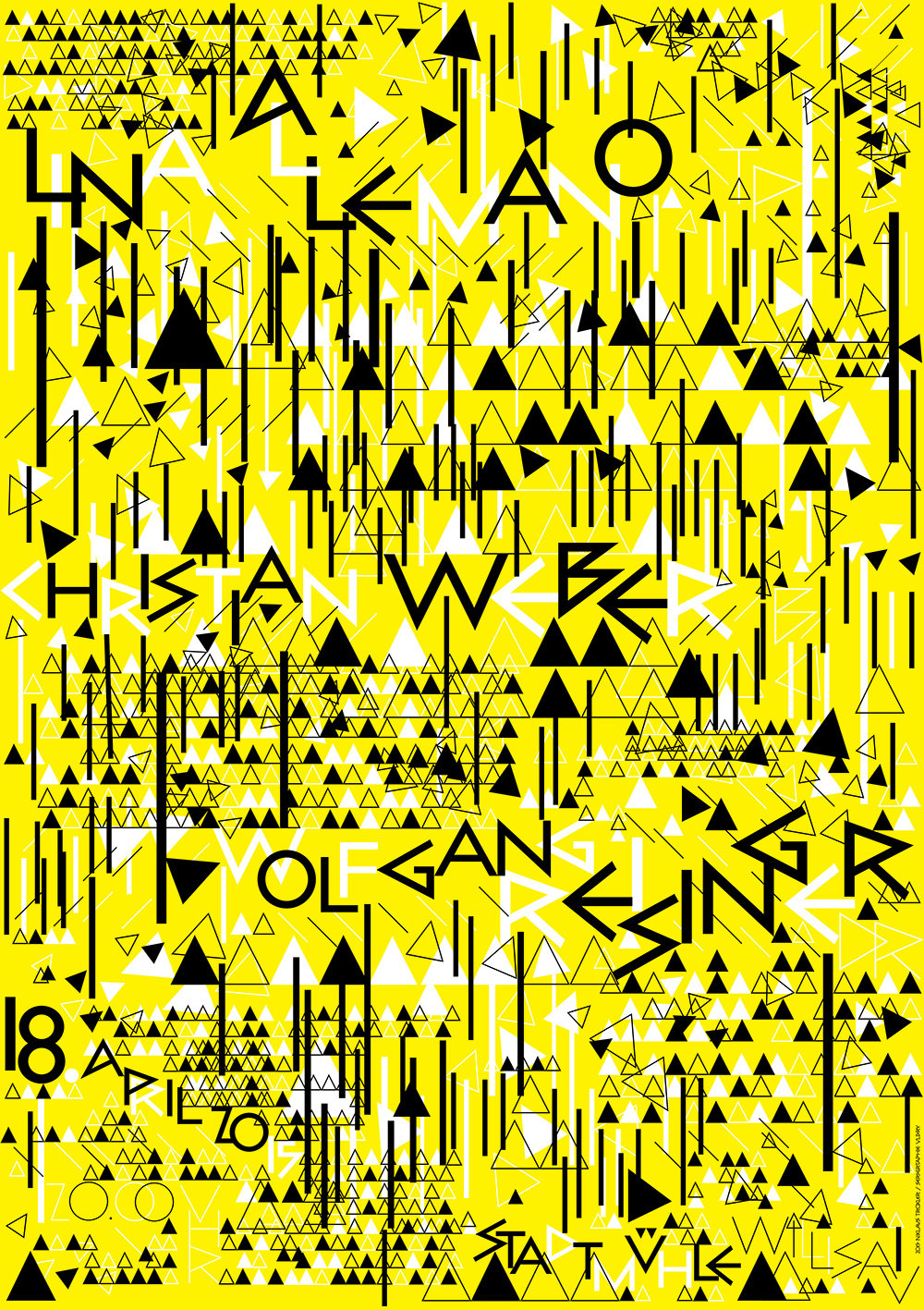 瑞士平面设计大师 nicolas troxler 的海报设计作品.