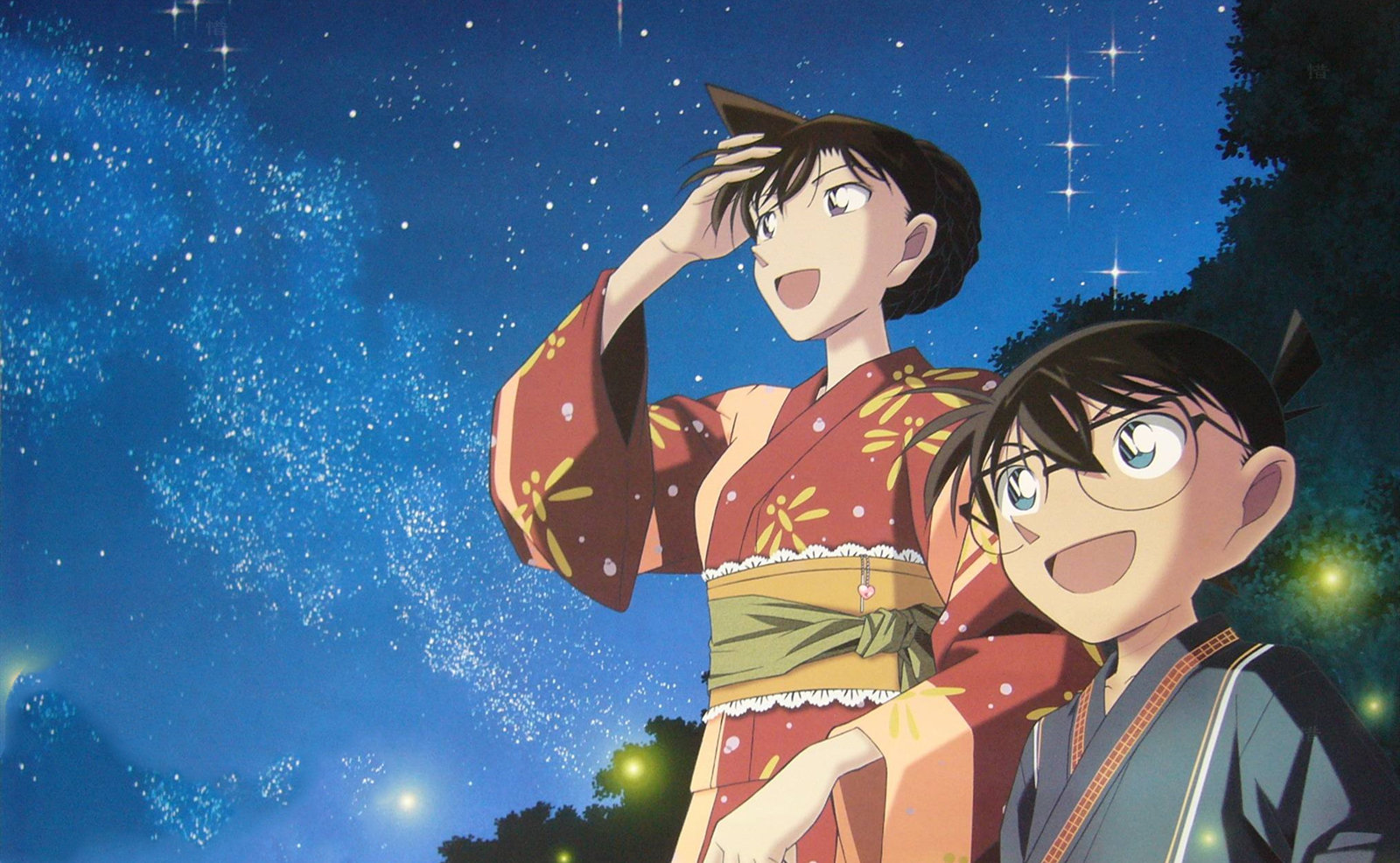 因此,在主线剧情中的设定,小兰是不知道柯南的身份的,因此,这里的话