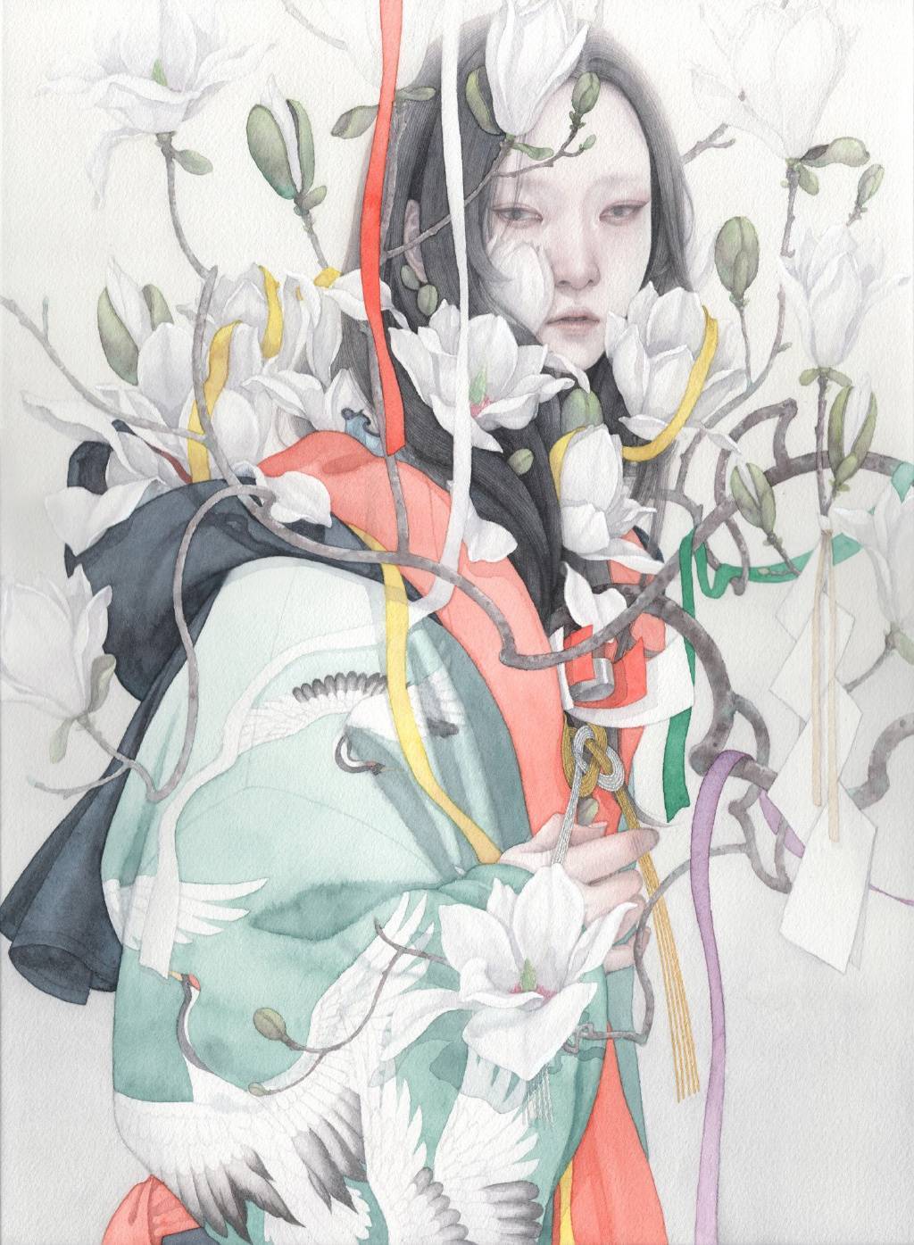 来自画家朱华的一组水彩人物插画设计