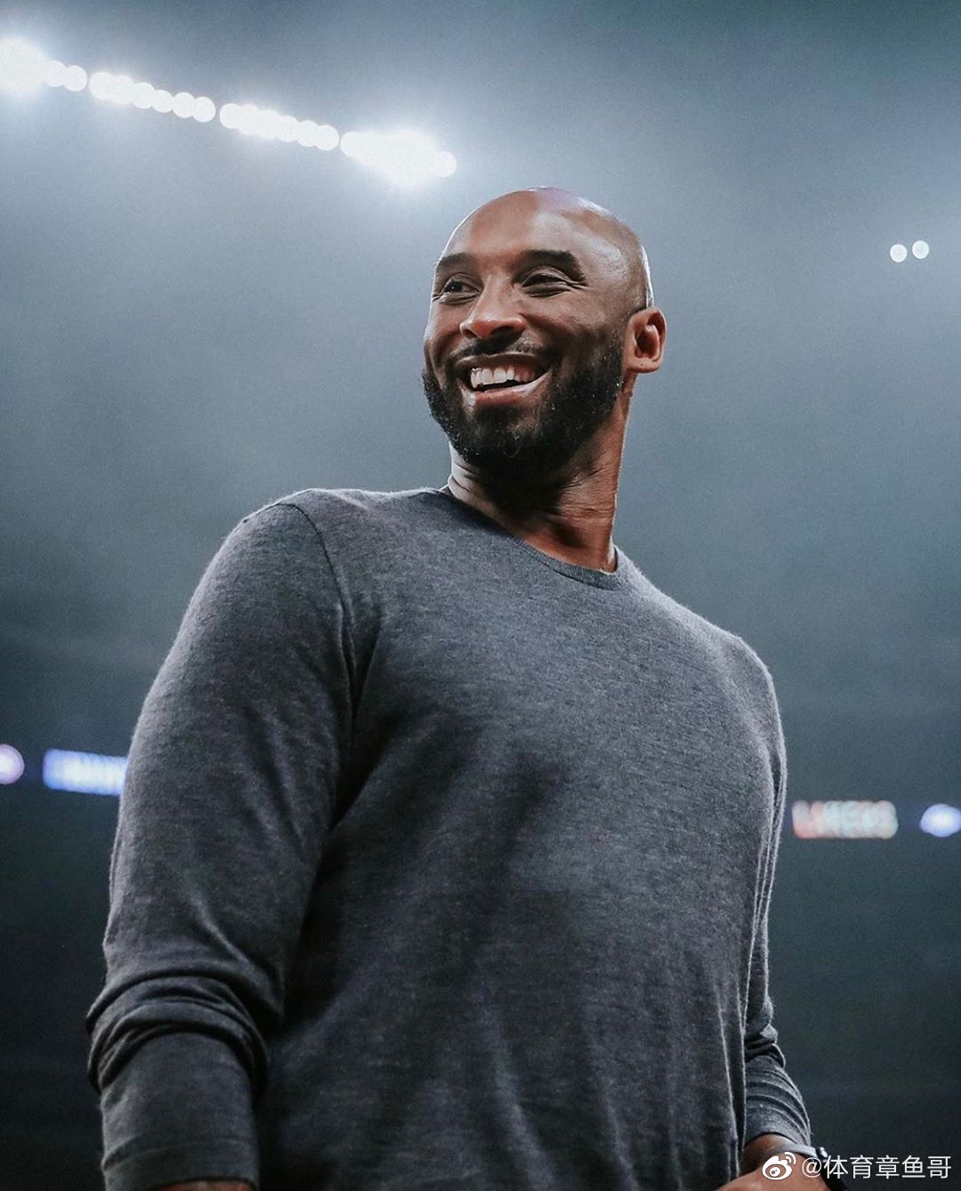 最治愈系的微笑来自科比布莱恩特你笑起来真好看像春天的花一样把