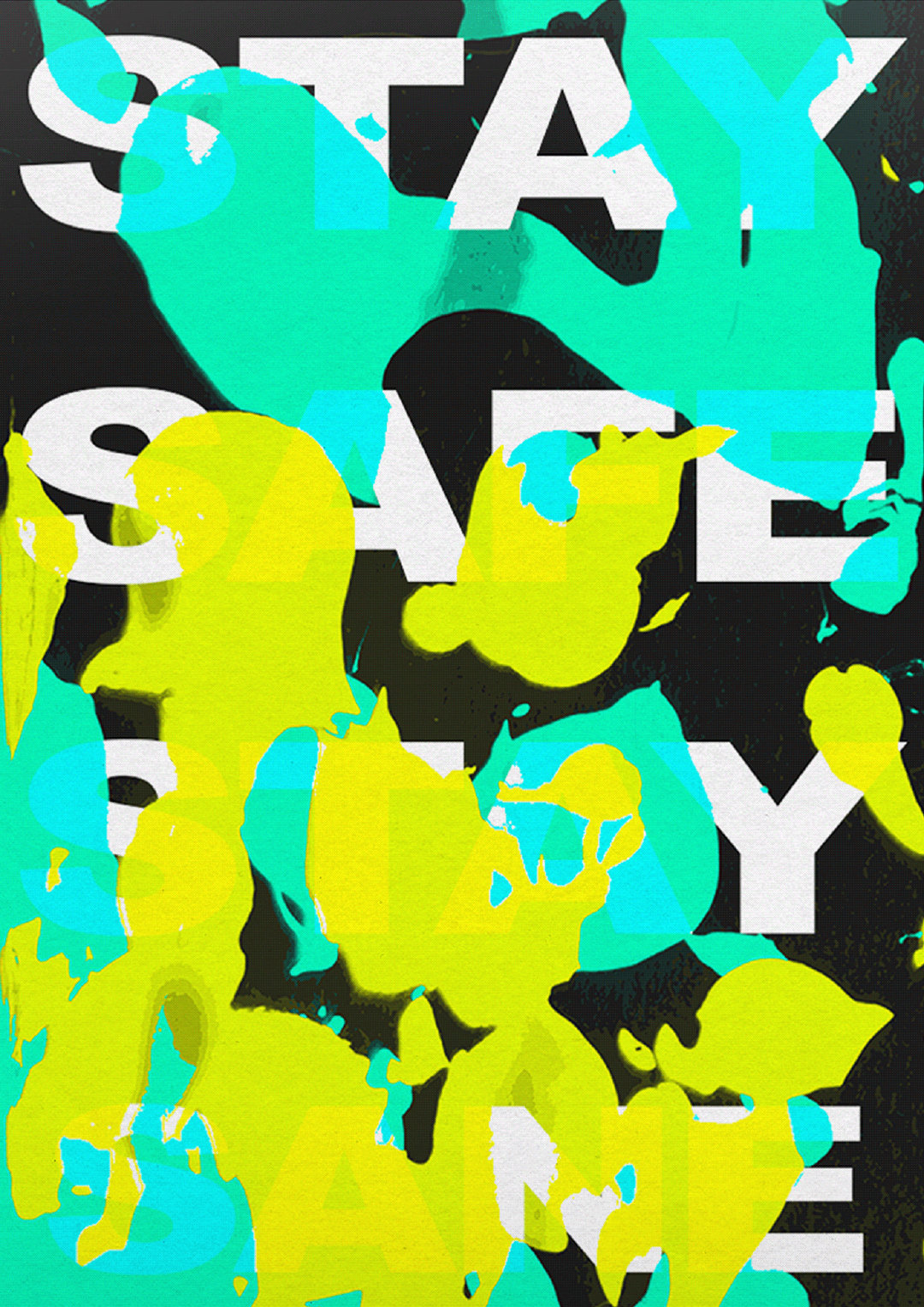 来自设计师jerryleebosmans高饱和配色的创意海报作品