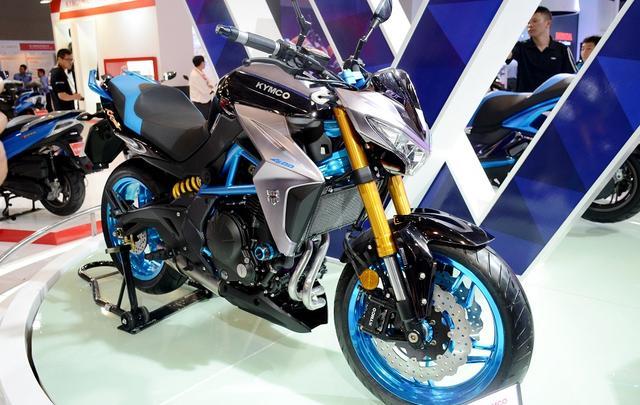 光阳400级运动街车,双缸水冷32千瓦,可调节悬架,前后碟刹配abs