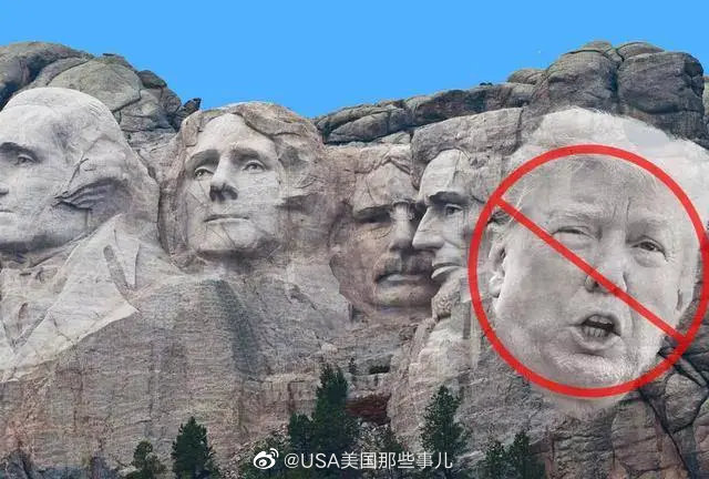 3号,川普造访位于南达科他州的拉什莫尔峰国家纪念碑