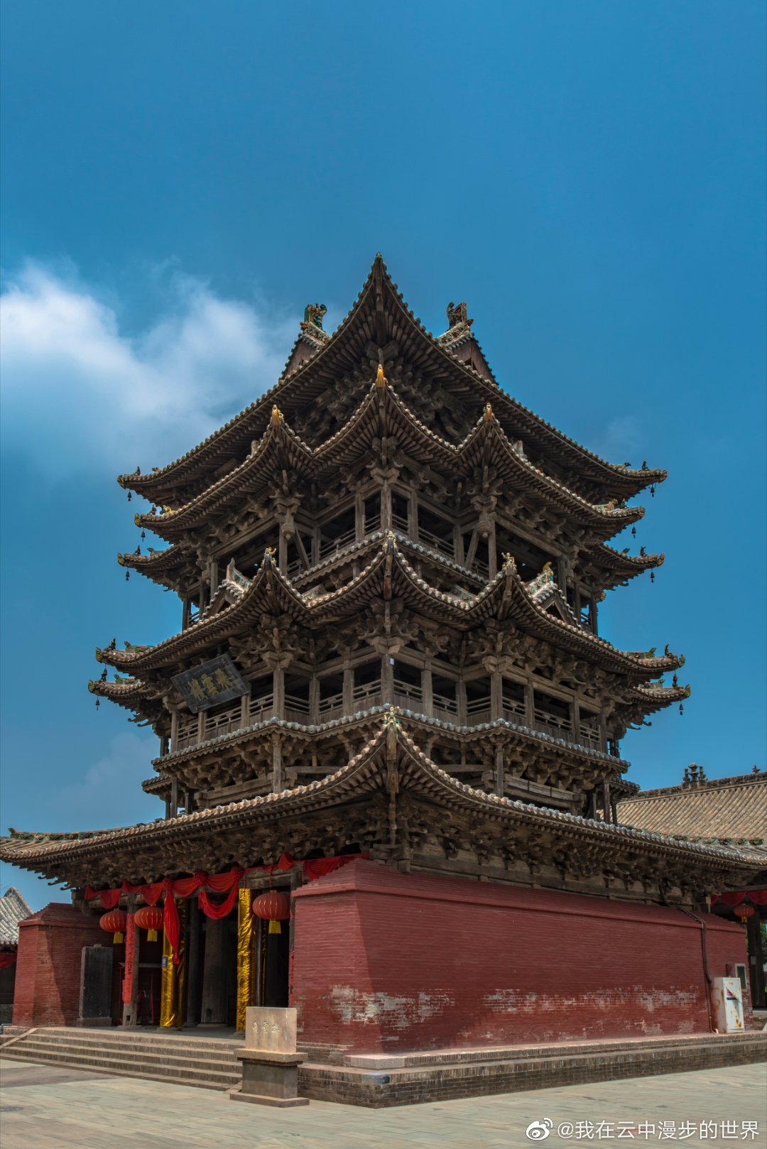 古建光影,飞云楼-位于山西省万荣县东岳庙内,为纯木质结构……_高清