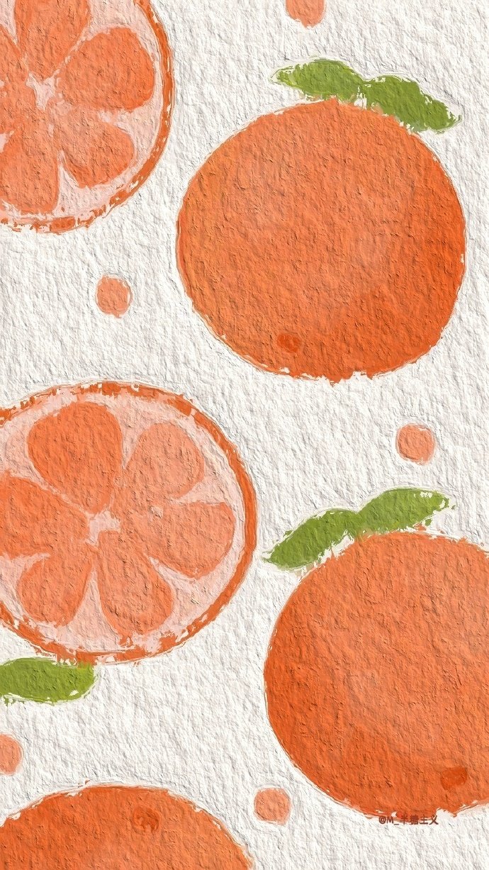 温柔油画壁纸聊天背景图 你喜欢吃什么水果 M 半糖主义