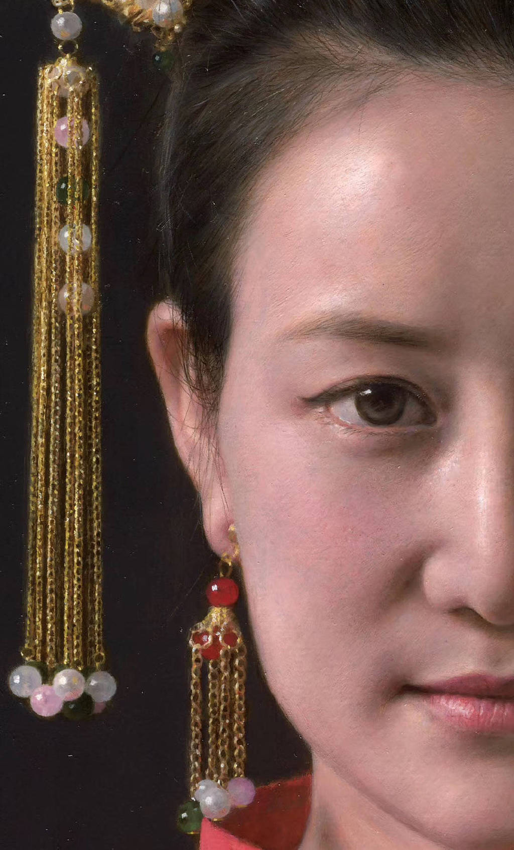 来自艺术家蔡杰超写实人物油画作品