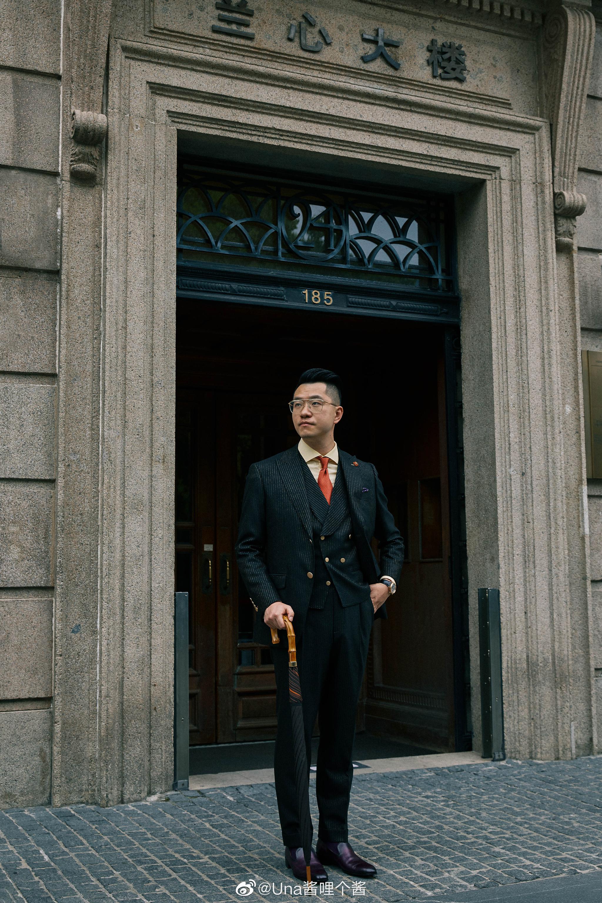 高级定制西装(绅装)老上海风格街拍