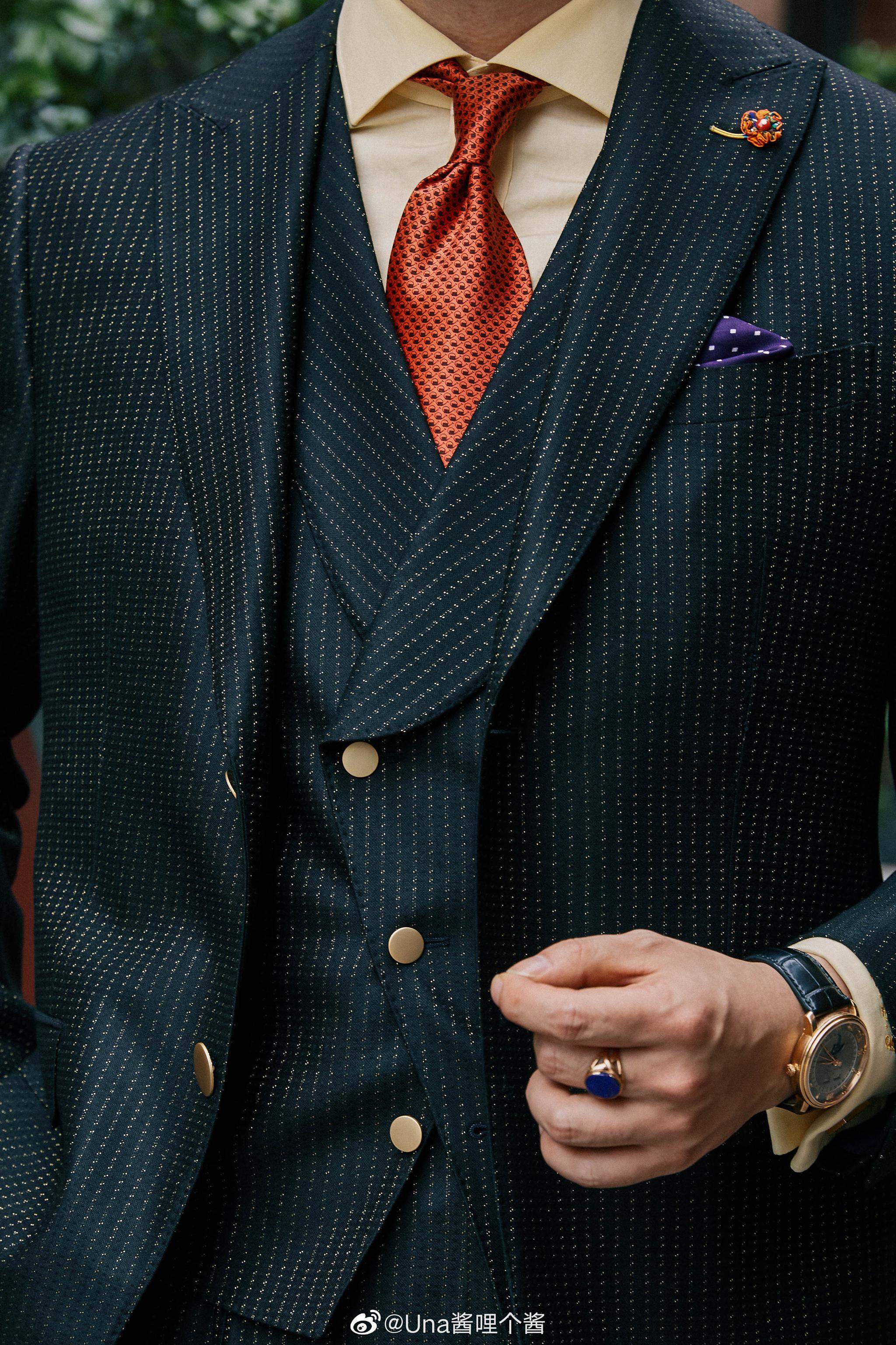 高级定制西装(绅装)老上海风格街拍