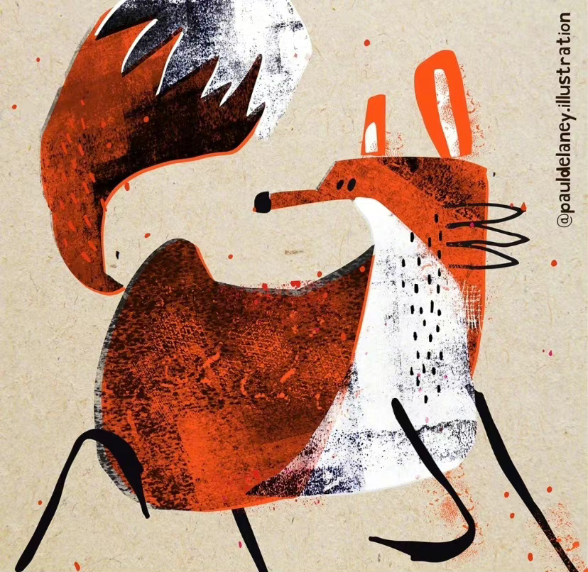 可可爱爱的几何色块动物pauldelaney