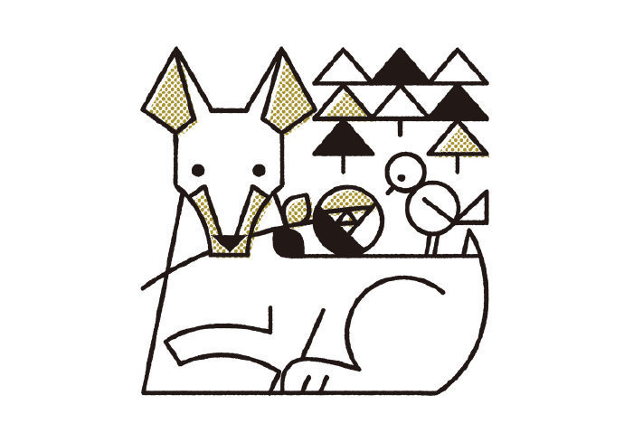 可爱趣味的几何小狗形象~ :shunsuke satake-dogs