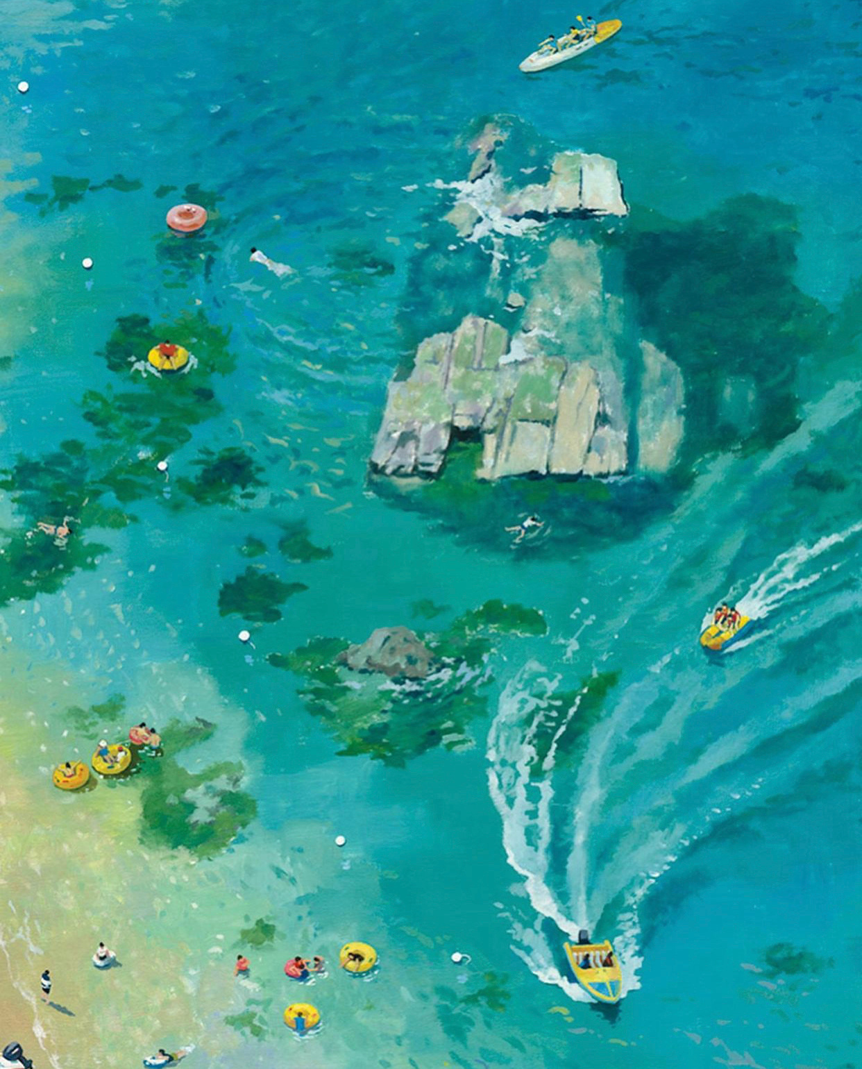 夏日沙滩 - 插画师 leesangwon9741