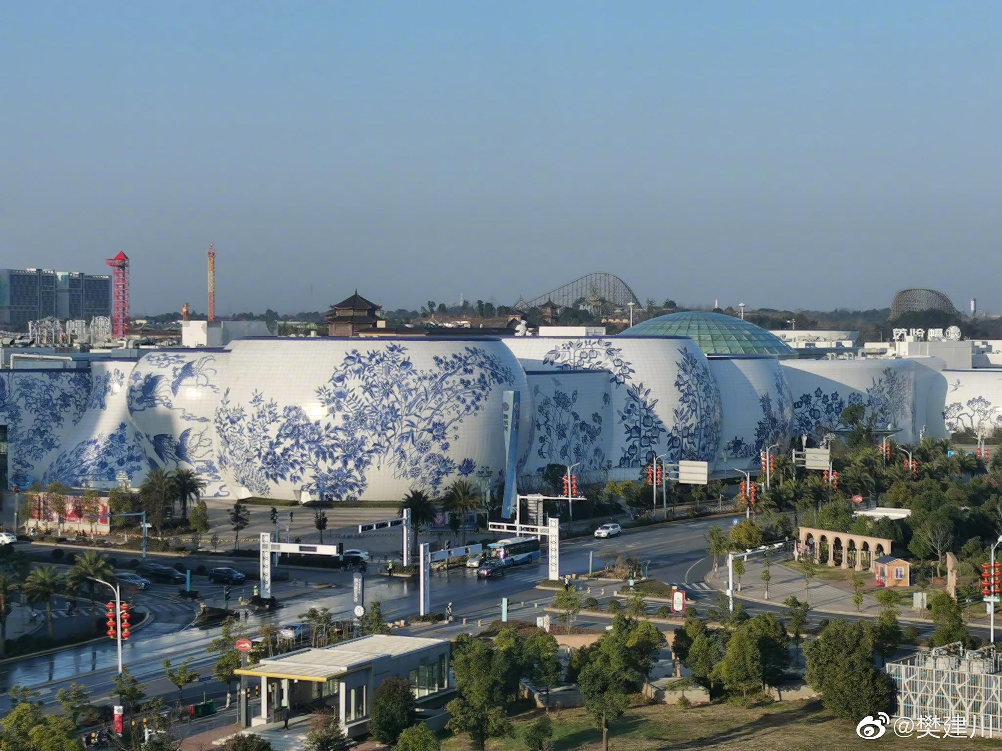 南昌,青花瓷建筑,可惜,咱没时间进去看一看