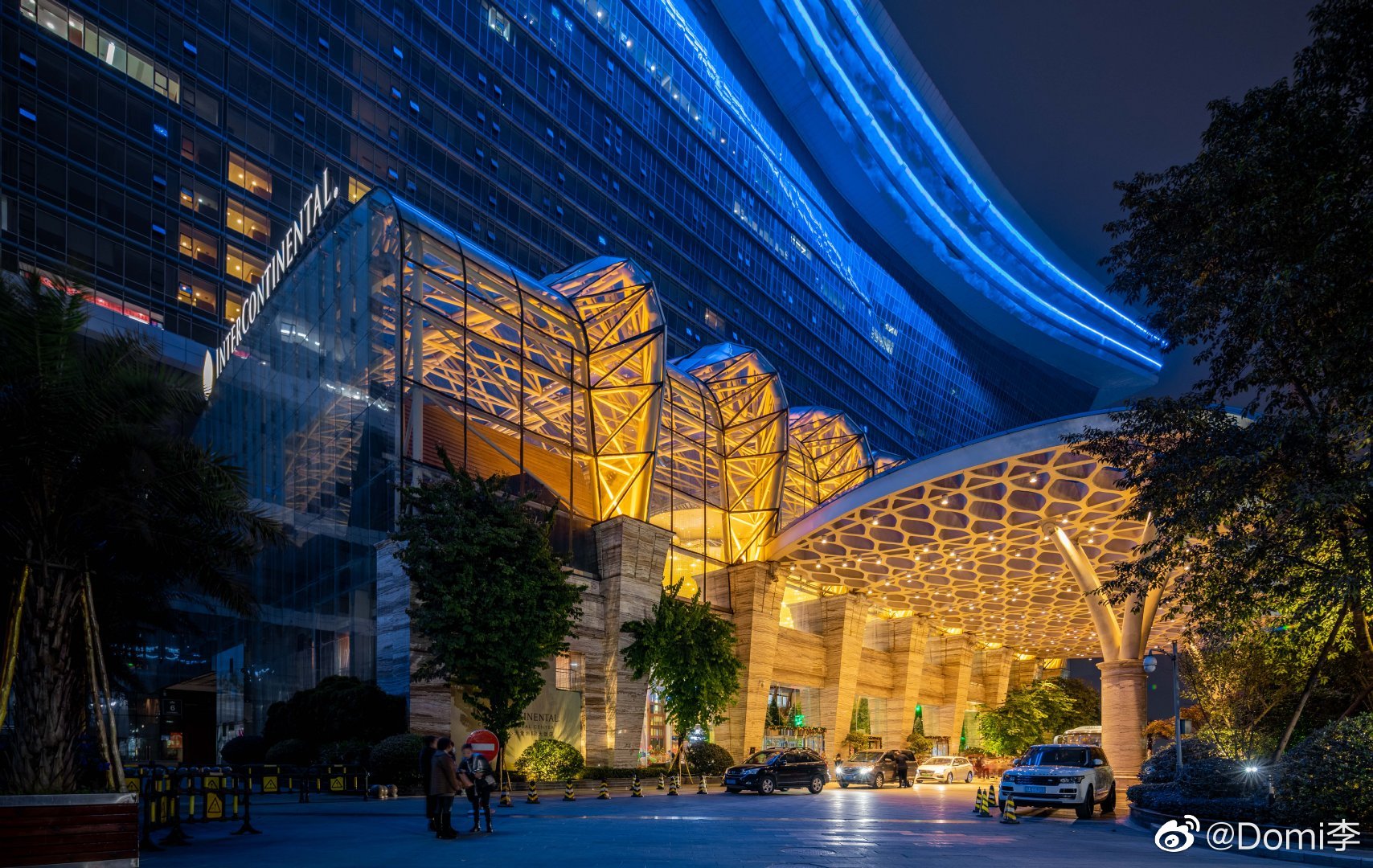 成都环球中心天堂洲际大酒店比邻天堂岛水上乐园_高清图集_新浪网