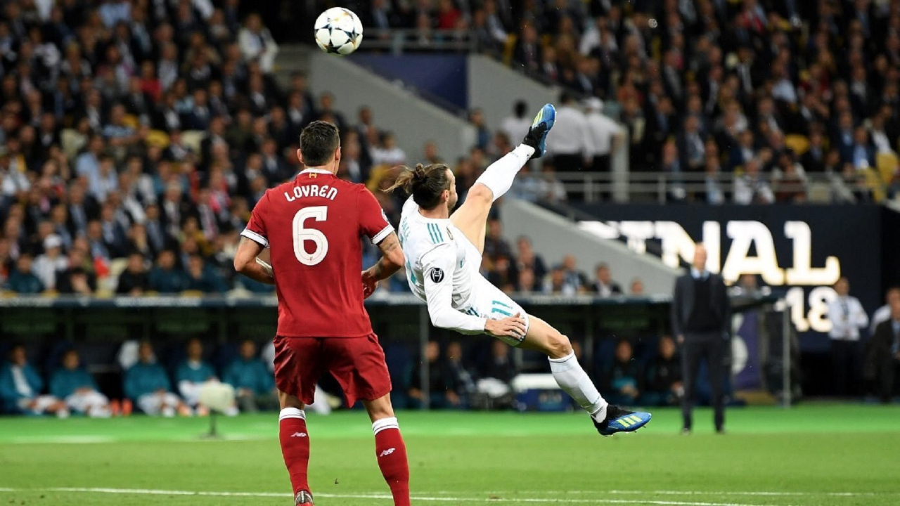 欧冠丨贝尔惊天倒钩 c罗5夺欧冠 17-18赛季皇马三连冠