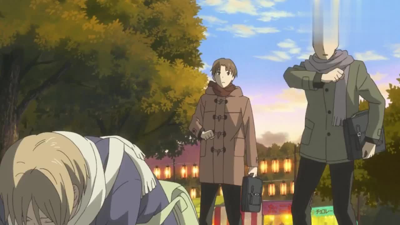 夏目友人帐 夏目变小 被妖怪关在瓶子里 猫老师却幸灾乐祸