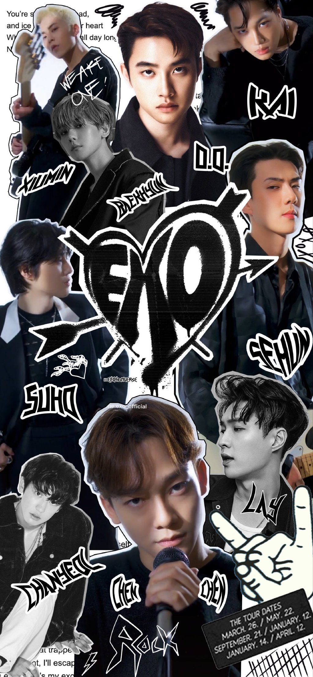 exo壁纸背景图系列