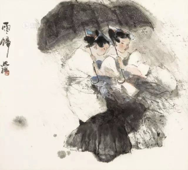 画坛伉俪卢沉与周思聪两位先生的人物画作品欣赏