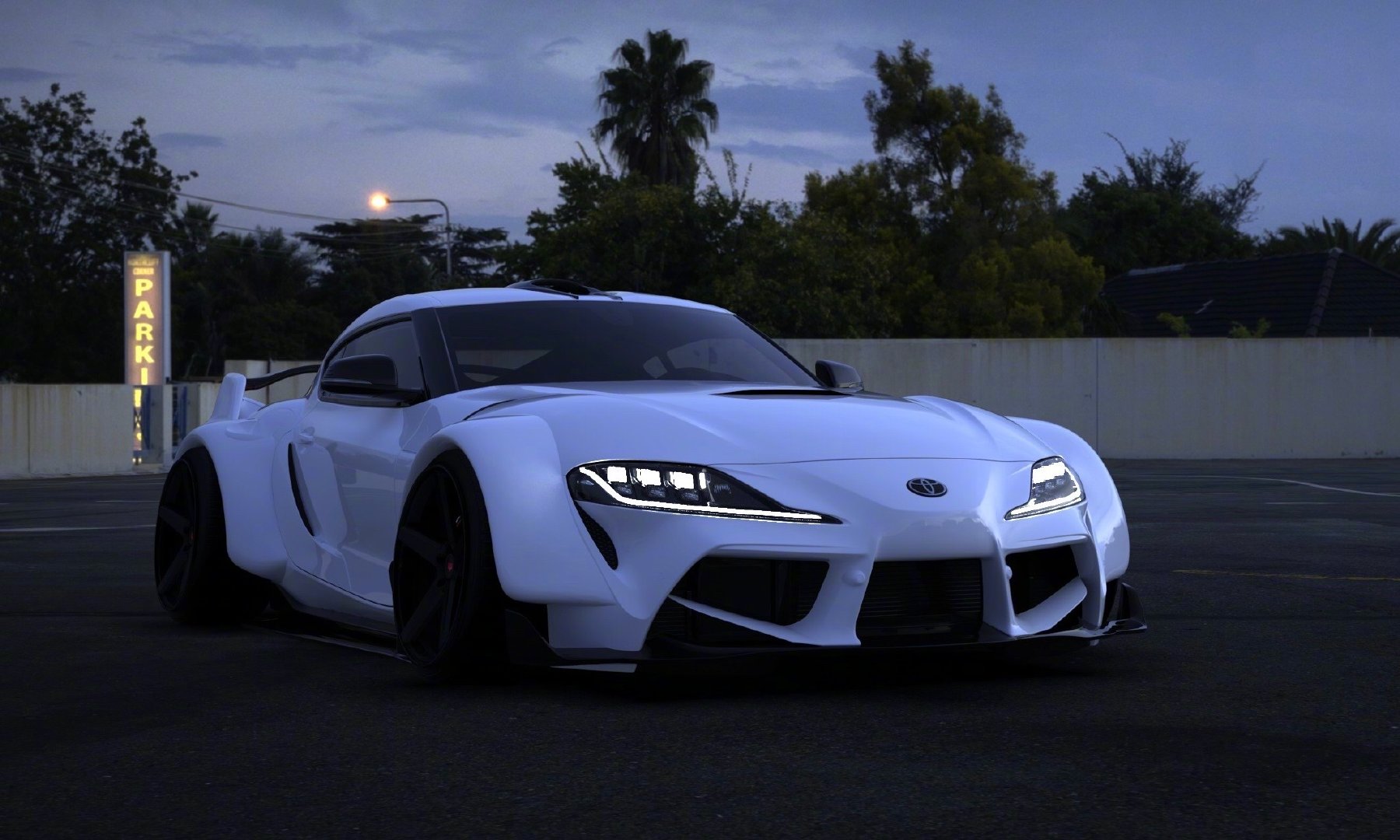 全新一代丰田supra宽体范