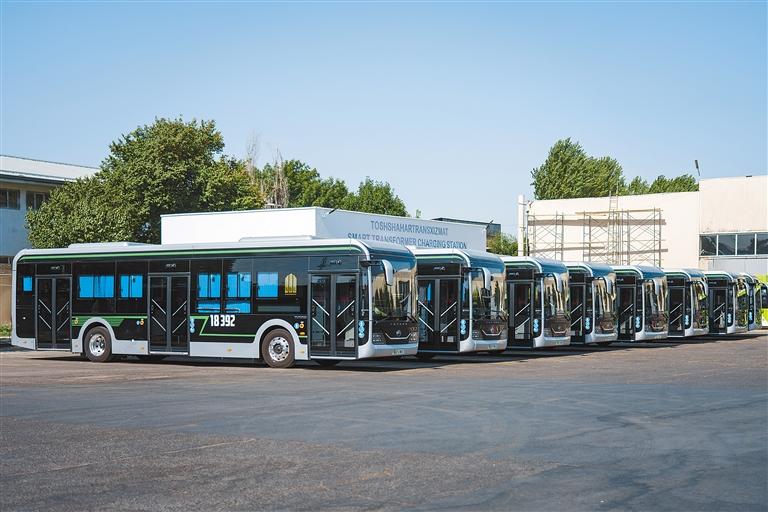 中国新能源客车在乌兹别克斯坦受青睐