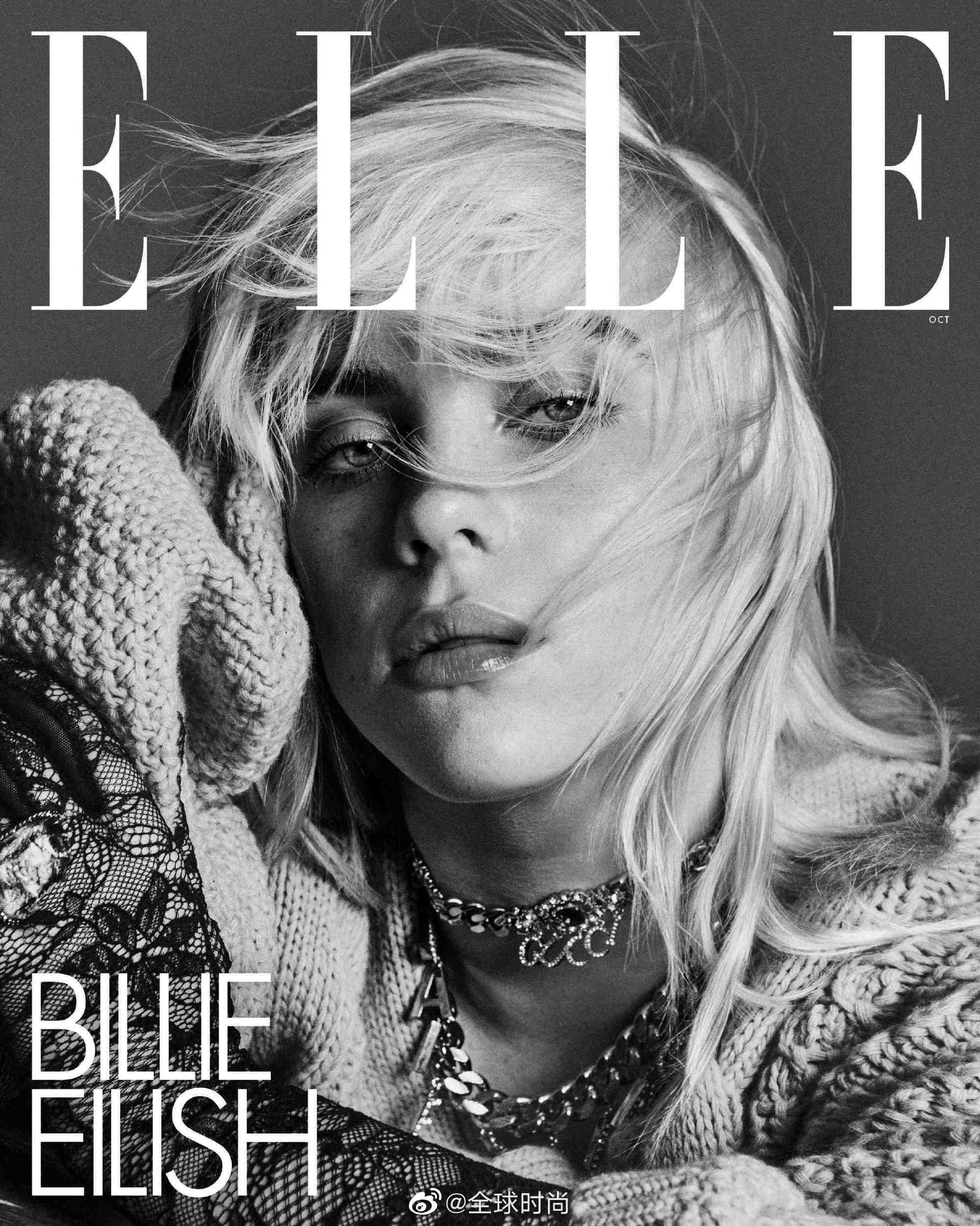 billie eilish "碧梨"登上elle 美国版十月刊封面……__财经头条