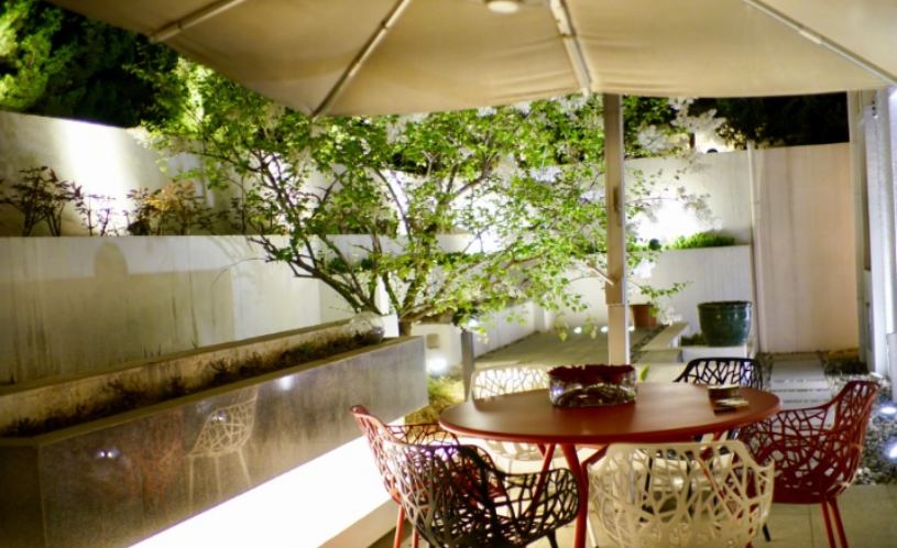 林依轮晒出自己家豪宅家门口放两只大黄鸭