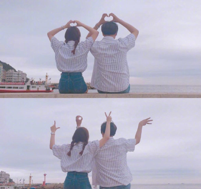 拍一组这样的情侣照吧,超甜