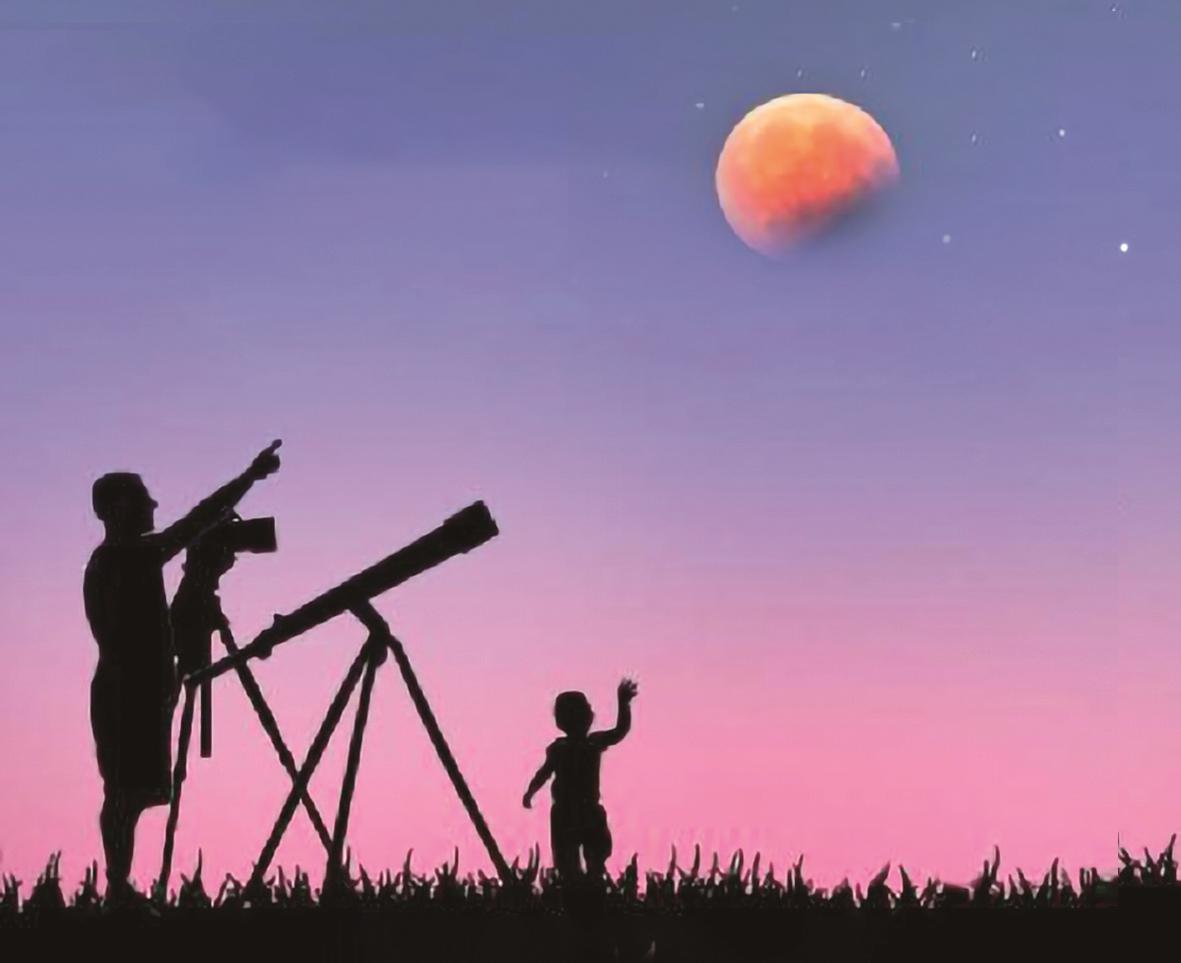 今日天狗食月 日落时分可看月偏食休闲区蓝鸢梦想 - Www.slyday.coM