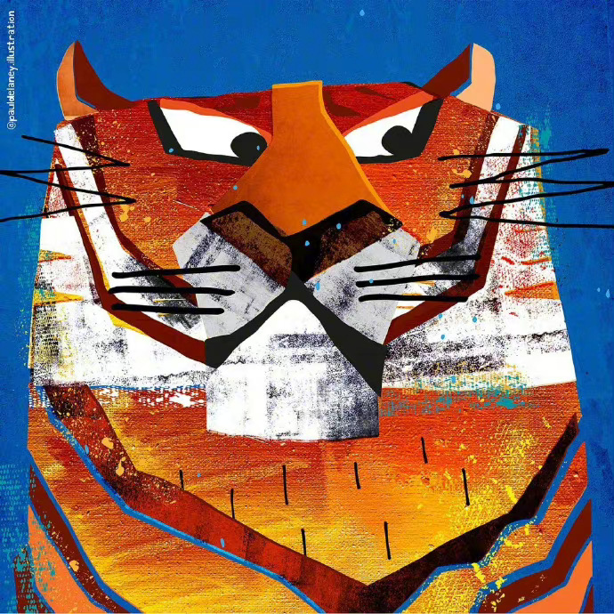 可可爱爱的几何色块动物pauldelaney