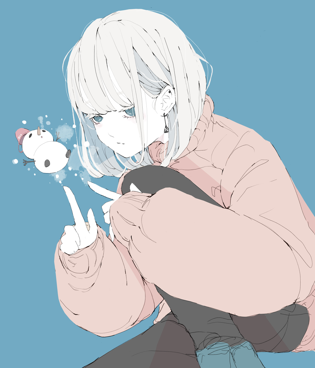 插画师ノーコピーライトガール的一组清新女生人物插画
