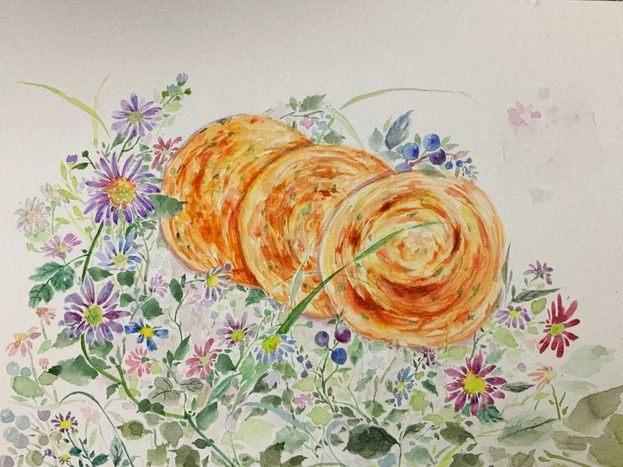 水彩美食水彩纸 宝虹细纹投稿 插画师 水彩美食水彩纸 宝虹细纹投稿 插画师