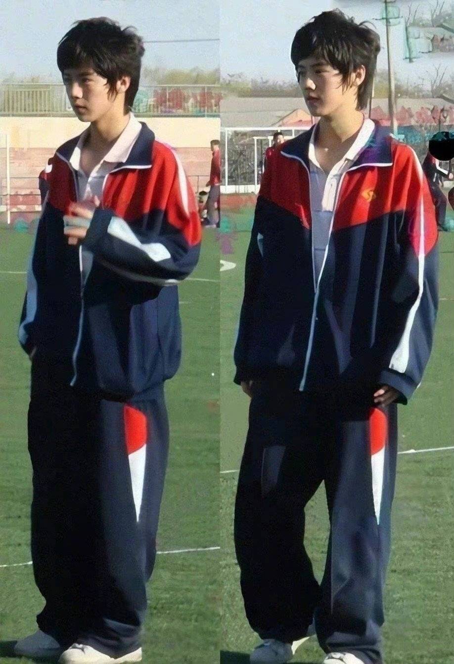 哈哈哈哈虽然有点骄傲,但看看鹿晗学生时代的照片
