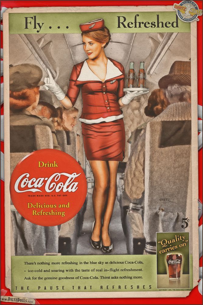 上世纪的可口可乐广告海报!_高清图集_新浪网